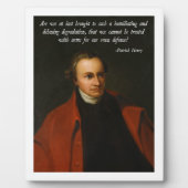 Patrick Henry Second Amendment Fotoplaat (Voorkant)