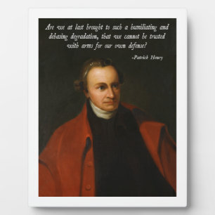Patrick Henry Second Amendment Fotoplaat