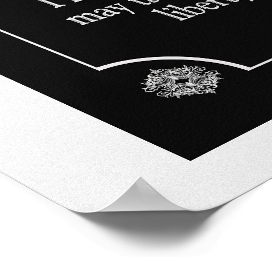 Patrick Henry Speech Quote - kunstdruk Poster (Hoek)