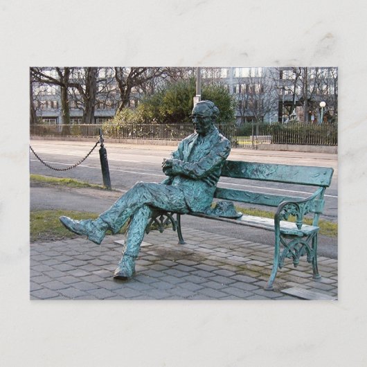 Patrick Kavenagh - Irish Poet Sculpture Briefkaart (Voorkant)