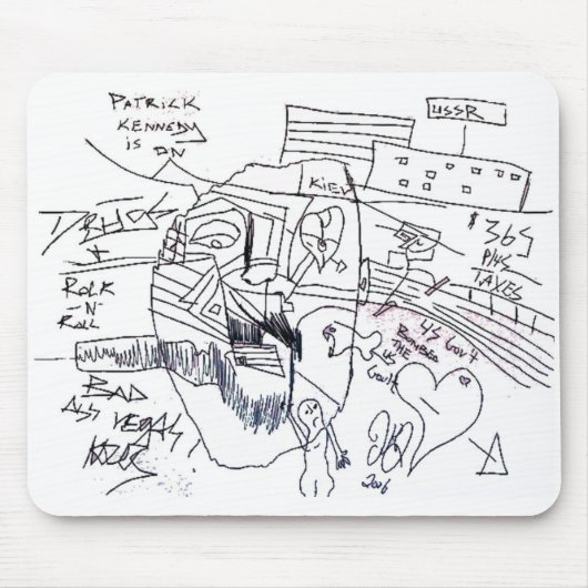 patrick kennedy print muismat (Voorkant)