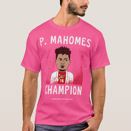 Patrick Mahomes 3e MVP KC Chiefs T-shirt (Voorkant)