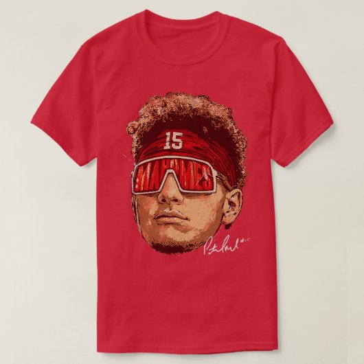 Patrick Mahomes Kansas City Zonnebril Kinder TShir T-shirt (Design voorkant)