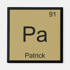 Patrick Naam Chemie Element Periodiek Systeem Magneet