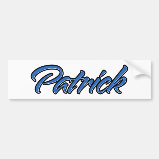 Patrick Name blue Aufkleber Sticker Autoaufkleber (Voorkant)