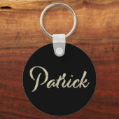 Patrick Name whitegold Button Schlüsselanhänger Sleutelhanger (Voorkant)
