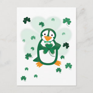 Patrick Penguin St. Patrick's Day Briefkaart