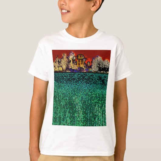 Patrick Ranch, Chico, CA (rood en groen) T-shirt (Voorkant)