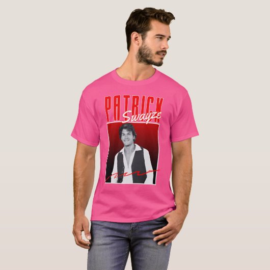 Patrick Swayzeoriginal Retro T-shirt (Voorkant volledig)