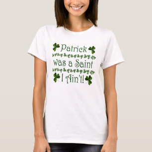 Patrick was een Saint T-shirt