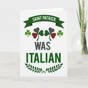 Patrick Was Italiaanse Grappige Kaart