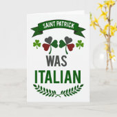 Patrick Was Italiaanse Grappige Kaart (Gele Bloem)