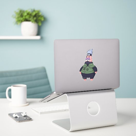 Patrick x Kakashi Sticker (Laptop op bureau)