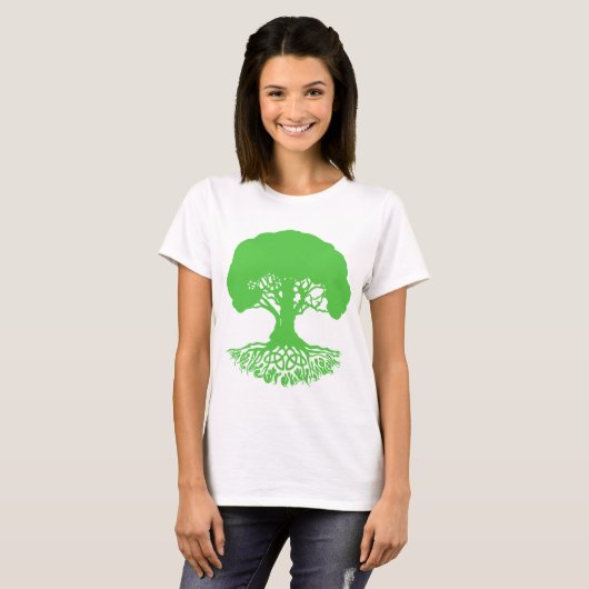 Patrick's CelticIrishTreeofLife-Clover T-Shirt (Voorkant volledig)