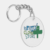 Patrick's Clover Store Logo Sleutelhanger (Voorkant Links)