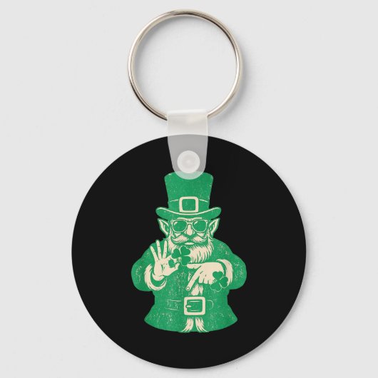 Patricks Dag, Leprechauns Grappig 6 Meme Cadeau Ma Sleutelhanger (Voorkant)