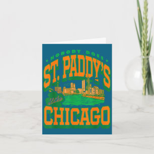Patricks dag niemand doet st paddy's zoals chicago kaart