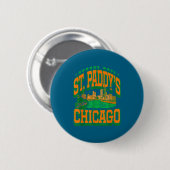 Patricks dag niemand doet st paddy's zoals chicago ronde button 5,7 cm (Voorkant /achterkant)