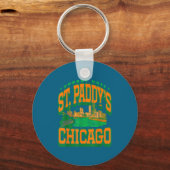 Patricks dag niemand doet st paddy's zoals chicago sleutelhanger (Voorkant)