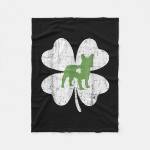 Patricks Day Boston Terrier Hondenliefhebber Shamr Fleece Deken