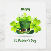 Patrick's Day Classic Wijn Etiket (Enkel label)