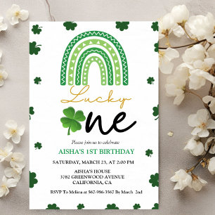 Patrick's Day Eerste Verjaardagsfeest Lucky One Pa Kaart