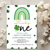 Patrick's Day Eerste Verjaardagsfeest Lucky One Pa Kaart