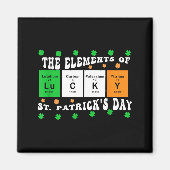 Patricks Day Funny Elements Of Lucky Periodic Tabl Magneet (Voorkant)