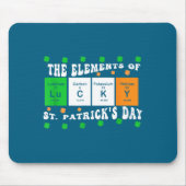 Patricks Day Funny Elements Of Lucky Periodic Tabl Muismat (Voorkant)