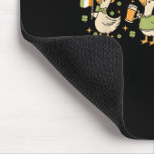 Patricks Day,funny Goose, Shamrock, Beer Gift Tee  Muismat (Hoek)