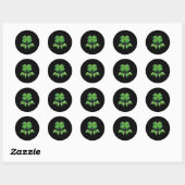 Patrick's Day Gamer Grappige Video Game Controller Ronde Sticker (Vel)