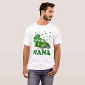 Patricks Day Gnome Nana Plaid T-shirt (Voorkant volledig)