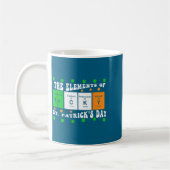 Patricks Day Grappige Elementen Van Lucky Periodie Koffiemok (Links)