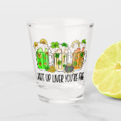 Patricks Day Humor Shot Glas (Voorkant)