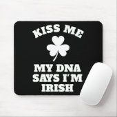 Patricks Day Kiss Me Grappig DNA Test Iers Muismat (Met muis)