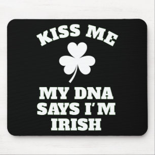 Patricks Day Kiss Me Grappig DNA Test Iers Muismat