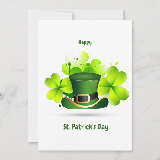 Patricks Day Klassieker Feestdagenkaart (Voorkant)