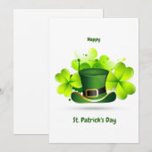 Patricks Day Klassieker Feestdagenkaart (Voorkant / Achterkant)