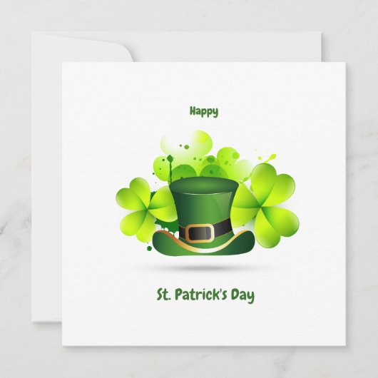 Patricks Day Klassieker Kaart (Voorkant)