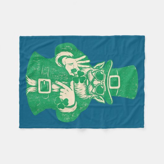 Patricks Day, Leprechauns Funny 6 Meme Gift Men, W Fleece Deken (Voorkant (Horizontaal))