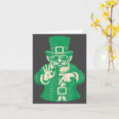 Patricks Day, Leprechauns Funny 6 Meme Gift Men, W Kaart (Gele Bloem)