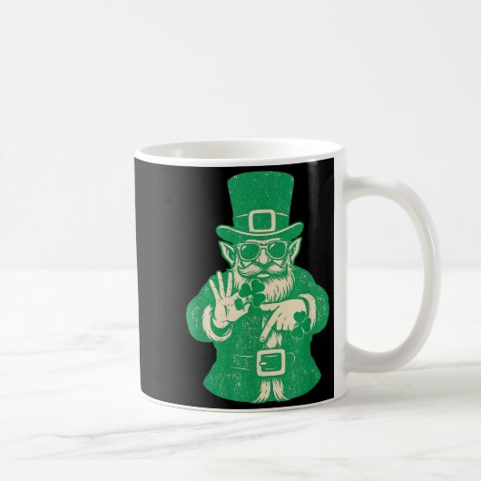 Patricks Day, Leprechauns Funny 6 Meme Gift Men, W Koffiemok (Rechts)