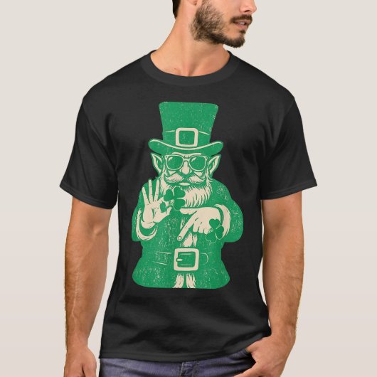 Patricks Day, Leprechauns Funny 6 Meme Gift Men, W T-shirt (Voorkant)