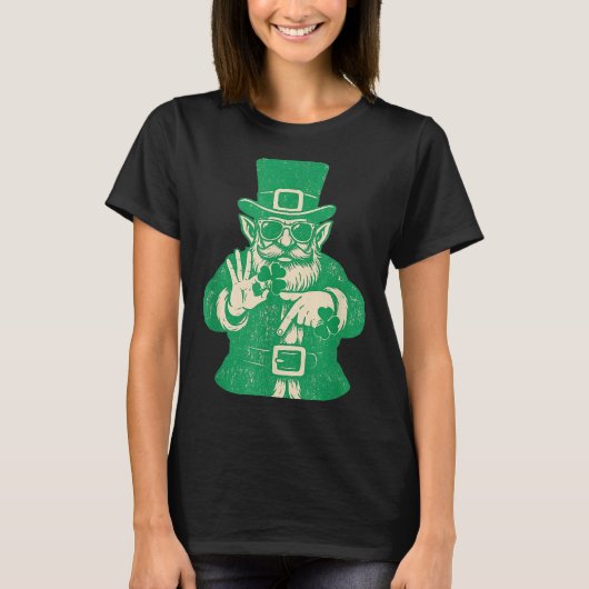 Patricks Day, Leprechauns Funny 6 Meme Gift Men, W T-shirt (Voorkant)