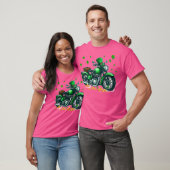 Patrick's Day Motorcycle Shamrocks Lucky Patrick's T-shirt (Unisex)
