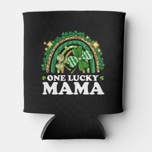 Patrick's Day One Lucky Mama Regenboog Saint Lucky Blikjeskoeler (Voorkant)