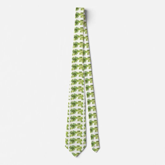 PATRICK'S DAY PARTY/SHAMROCKS AND HOEFIJZER STROPDAS (Voorkant)