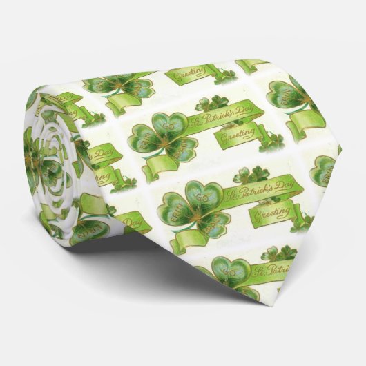 PATRICK'S DAY PARTY/SHAMROCKS AND HOEFIJZER STROPDAS (Opgerold)