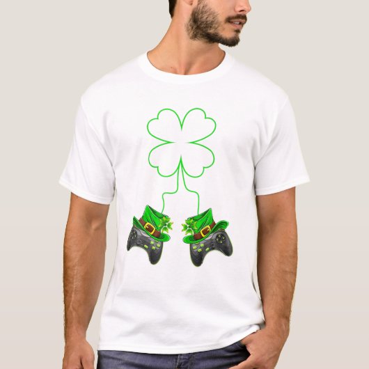 Patricks Day T-shirt Shamrock (Voorkant)