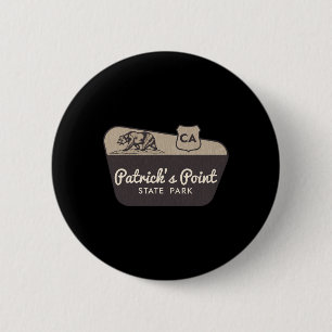 Patrick's Point State Park California Welkom Bord Ronde Button 5,7 Cm